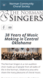 Mobile Screenshot of normansingers.org